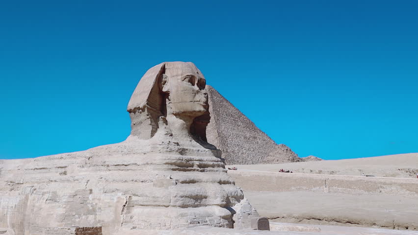 The Great Statue Of The Sphinx In Giza, Historical Sights Of Egypt