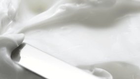 White smooth eye, makeup skin cream texture, closeup beauty facial cosmetic mask - Powered by Shutterstock - Get 15% off with code: PIKWIZARD15