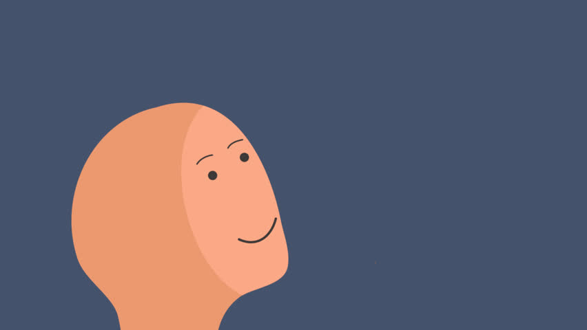 Animated flat design businessman vector illustration