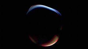 Abstract animation, background design with iridescent wavy circle, 4k looping video, 3d render - Powered by Shutterstock - Get 15% off with code: PIKWIZARD15