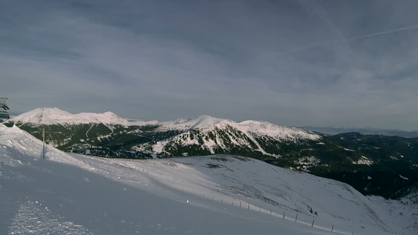 Panorama of ski resort 