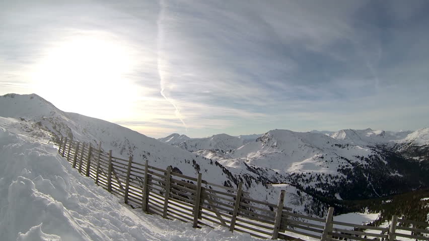 Panorama of ski resort 