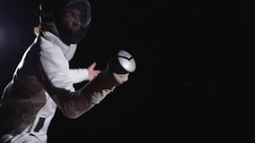 Duel Of Two Professional Fencers In Modern Equipment, Fighting With Foil Or Epee, Sport Fight - Powered by Shutterstock - Get 15% off with code: PIKWIZARD15