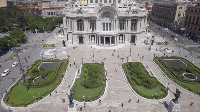 Palace of Fine Arts exterior building, Mexico CIty CDMX Palacio de Bellas Artes