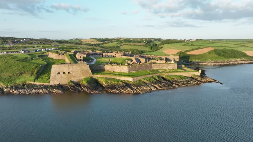 Flying Over Charles Fort. It is a massive star-shaped structure of the late seventeenth century, well preserved despite its history. 