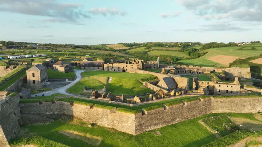 Flying Over Charles Fort. It is a massive star-shaped structure of the late seventeenth century, well preserved despite its history. 