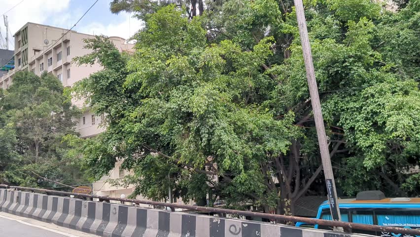 It is a Banglore city through metro rail in Bangalore 