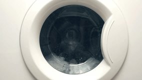washer working close-up (video)
