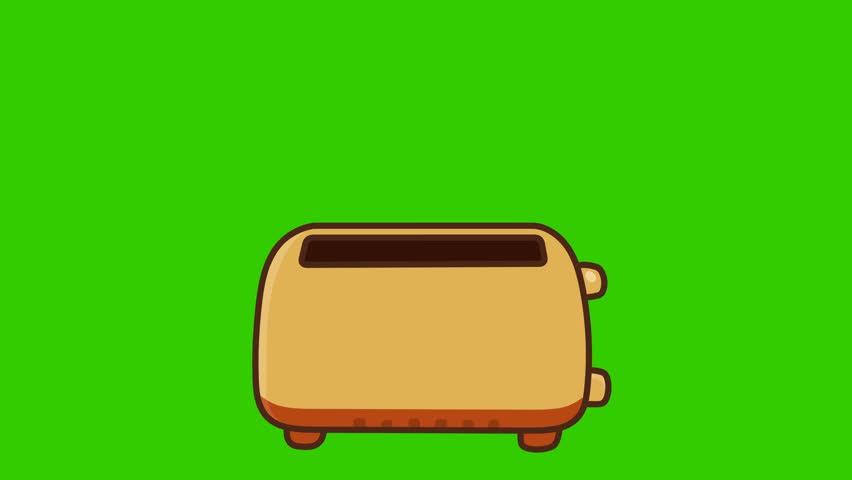 Animated Toaster - Green Screen