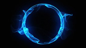Abstract technology, science, and engineering, energy orb in space. Blue 3d sphere seamless motion. Artificial intelligence, neural networks, machine learning. Future technology and innovations. 4k - Powered by Shutterstock - Get 15% off with code: PIKWIZARD15