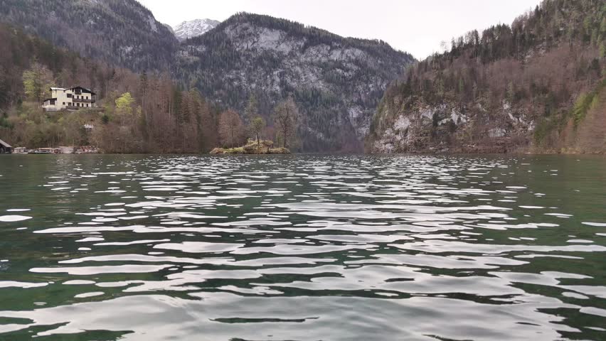 Beautiful view on Konigssee lake near the town of Berchtesgaden in the Bavarian Alps, Germany
