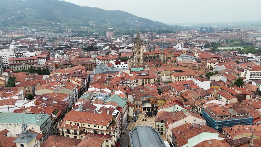 Oviedo City Spain ascending
drone,aerial .