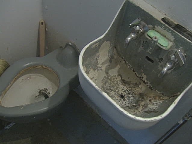 A prison toilet. 