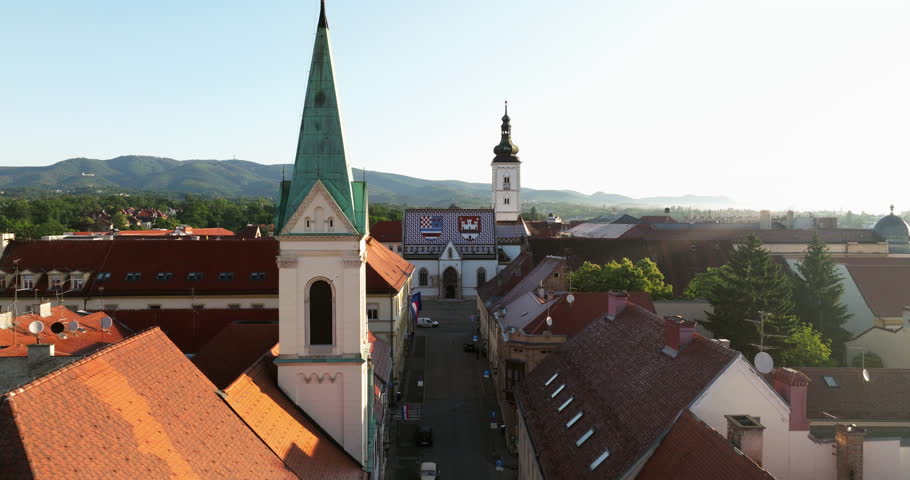 Distant View Of Bell Tower Of St. Mark