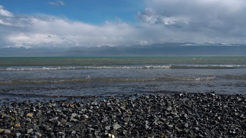 Lake shore, summer picturesque landscape