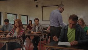 Mathematical equations and diagrams animation over students studying in classroom. Education, learning, mathematics, technology, knowledge, academic - Powered by Shutterstock - Get 15% off with code: PIKWIZARD15