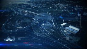 Network of connections and data processing animation over aerial cityscape. Technology, networking, digital, innovation, communication, internet - Powered by Shutterstock - Get 15% off with code: PIKWIZARD15