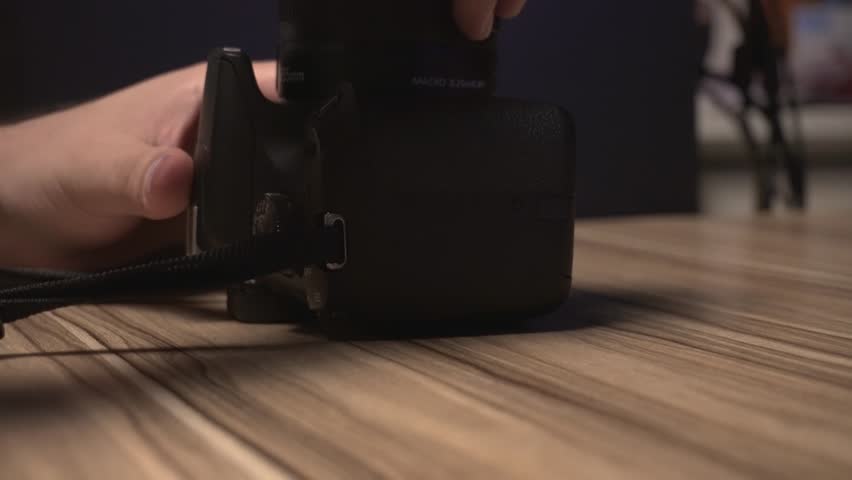 Attaching a camera lens and working