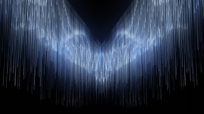 An abstract image of falling shimmering light streaks on a dark background, creating a dynamic and captivating visual effect. Suitable for backgrounds and modern design concepts.