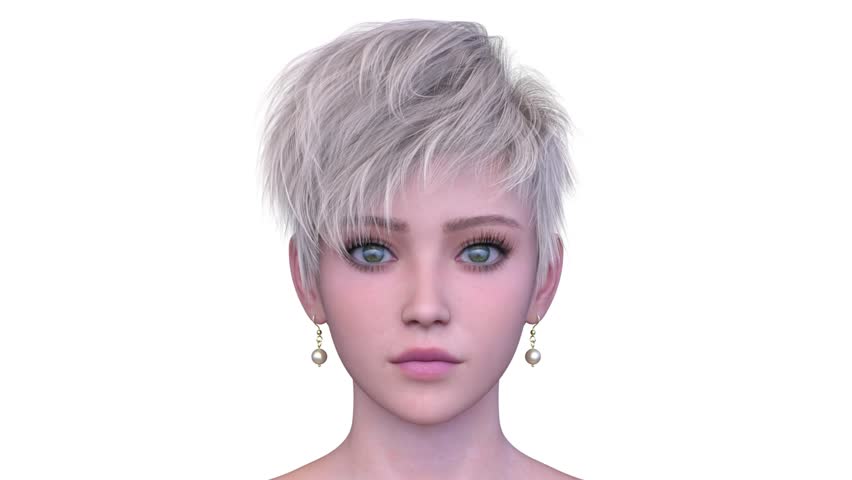 3D rendering of a woman