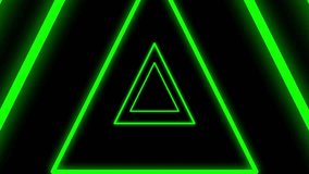 looped 3d animation, neon tunnel with rotating triangle frames. Abstract cycled background - Powered by Shutterstock - Get 15% off with code: PIKWIZARD15