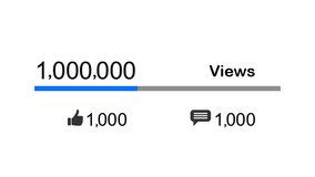 Animation of Social Media Views Count Increasing - Powered by Shutterstock - Get 15% off with code: PIKWIZARD15