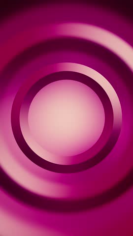 Vertical - stylish abstract background with dynamic smooth gradient circles in vibrant pink and purple. Copy space for logo or text. This versatile modern background is full HD and a seamless loop.