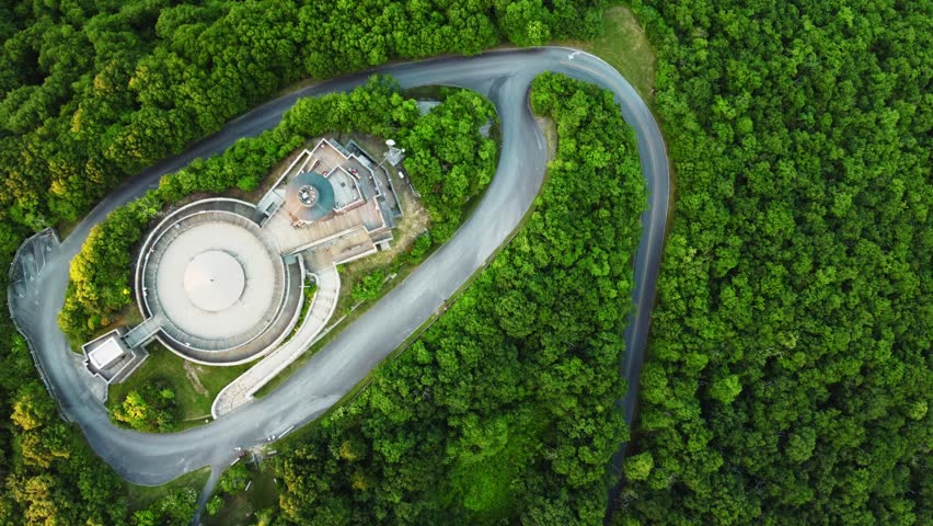 Serene Aerial View of the Lush Green Appalachian Forest near Brasstown Bald, Georgia