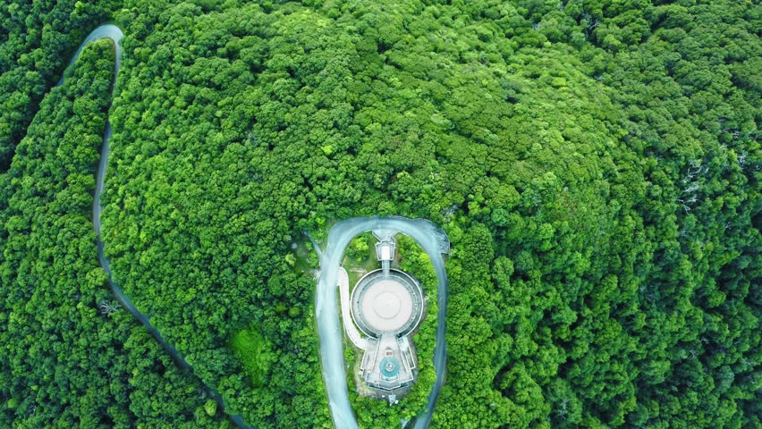 Serene Aerial View of the Lush Green Appalachian Forest near Brasstown Bald, Georgia