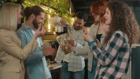 Group diverse freelance business men women male female friends drink coffee eat cookies snacks office break Arabian Caucasian guys girls happy colleagues casual team talk laugh relax drinking in cafe - Powered by Shutterstock - Get 15% off with code: PIKWIZARD15