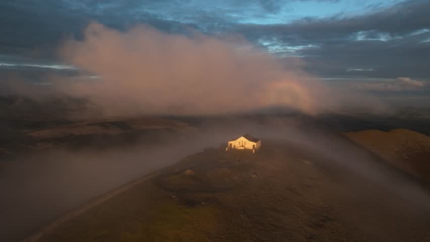 Flying over The Irish Holy Mountain in County Mayo - Croagh Patrick - 4K Cinematic Aerial Shot