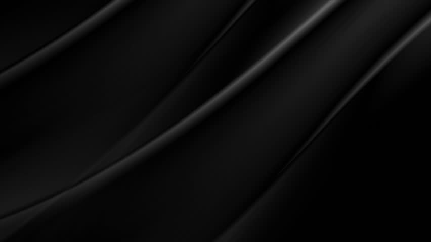 Abstract black smoke waves minimal background. Seamless looping monochrome smooth motion design. Video animation Ultra HD 4K 3840x2160