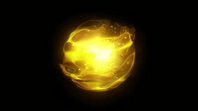 Fx Yellow gold Energy Ball Effect Loop - Powered by Shutterstock - Get 15% off with code: PIKWIZARD15