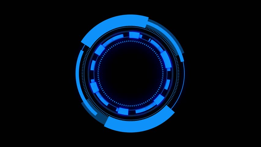 Digital Analysing and Loading Data HUD Display. loading, analysing data, rotating circles, moving graphs, sliders, HUD circle interfaces. High Tech Concept Element