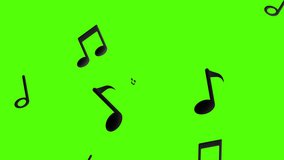 Musical notes flying from center, Musical notes streaming up in melody animation overlay on Alpha Channel Background - Powered by Shutterstock - Get 15% off with code: PIKWIZARD15