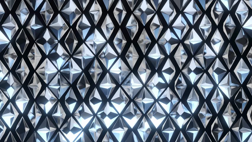 Reflective silver diamond pattern creating a sleek and modern design perfect for contemporary projects, backgrounds, and artistic decorations