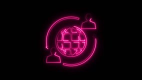 Neon line Planning strategy concept icon isolated on black background. - Powered by Shutterstock - Get 15% off with code: PIKWIZARD15
