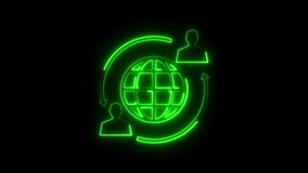 Neon line Planning strategy concept icon isolated on black background. - Powered by Shutterstock - Get 15% off with code: PIKWIZARD15