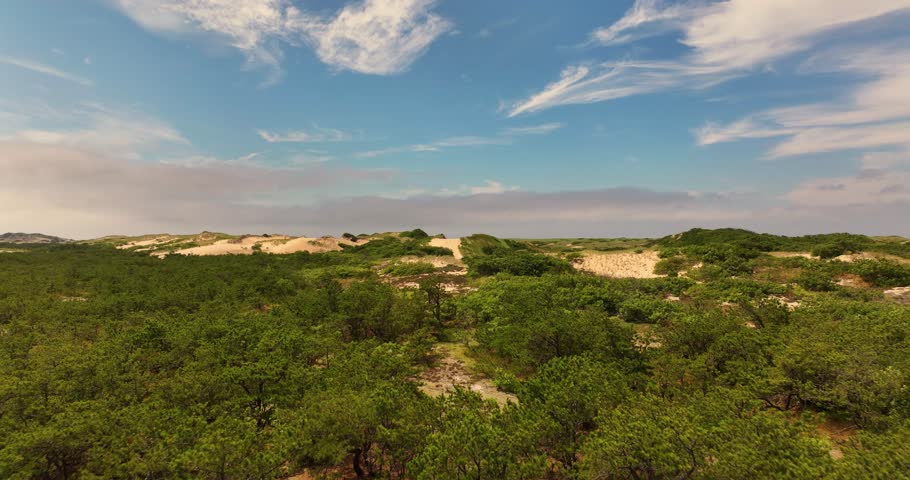 Dune Shack Hiking Trail Cape Cod National Seashore Aerial Drone