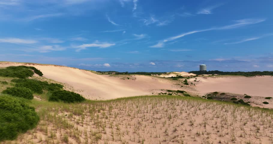 Aerial View of Cape Cod Seashore Sand Dunes