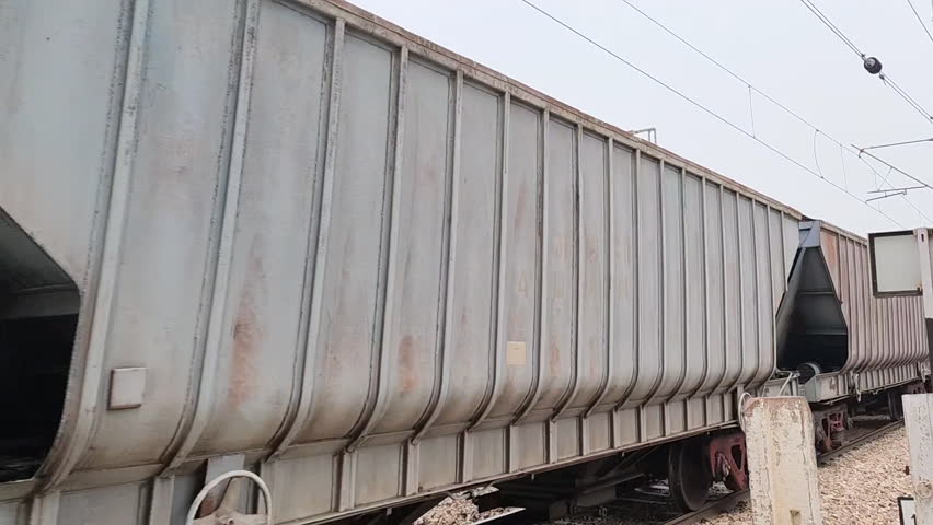 View of Freight train passing