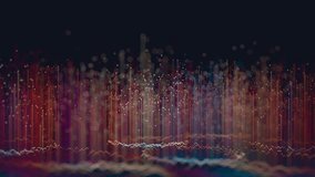 Abstract 3D big data plot visualization. Futuristic infographics aesthetic design animation. Visual information complexity. Intricate data threads plot. - Powered by Shutterstock - Get 15% off with code: PIKWIZARD15