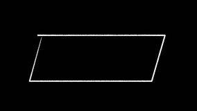 Rectangle brush hand drawing, red rectangle brush drawing animation. Brush stroke rectangle frame alpha channel - Powered by Shutterstock - Get 15% off with code: PIKWIZARD15