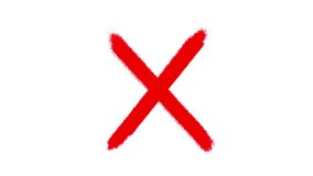 Cross brush hand drawing, red cross brush drawing animation - Powered by Shutterstock - Get 15% off with code: PIKWIZARD15