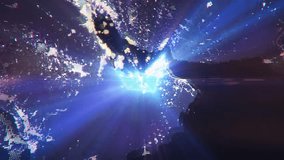 Pixel Art Earth Night Space Rotate and Zoom Shining Country United Arab Emirates - Powered by Shutterstock - Get 15% off with code: PIKWIZARD15