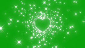 Glitter sparkle animated green screen, 4K Chroma key 3d animation. White shining dust light. Bokeh light lights effect background. Glowing stars sparkle. Concept: valentine's, mother's day, marriage - Powered by Shutterstock - Get 15% off with code: PIKWIZARD15