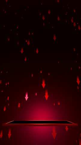 Black Monday. Trade for profit in the stock market. The stock price falls, the red graph indicates a loss. Bear market condition, stagnation or falling of market prices. 3D Rendering.