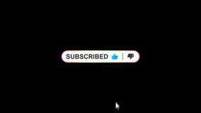 New subscribe button animation on a transparent background. New subscribe button colorful. 4K animation transparent background  - Powered by Shutterstock - Get 15% off with code: PIKWIZARD15