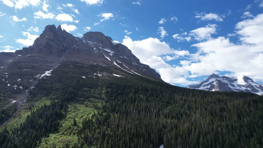 Glacier National Park, Saint Mary Lake, Virginia falls, Montana, USA