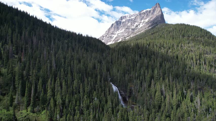 Glacier National Park, Saint Mary Lake, Virginia falls, Montana, USA